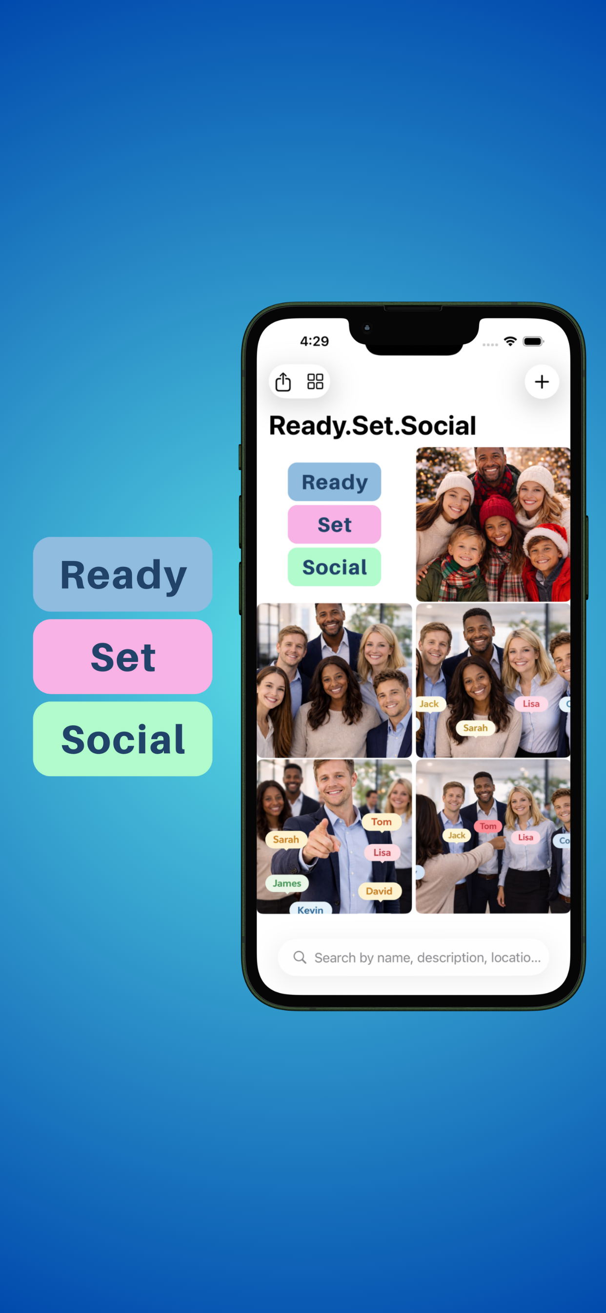 ReadySetSocial main screen preview